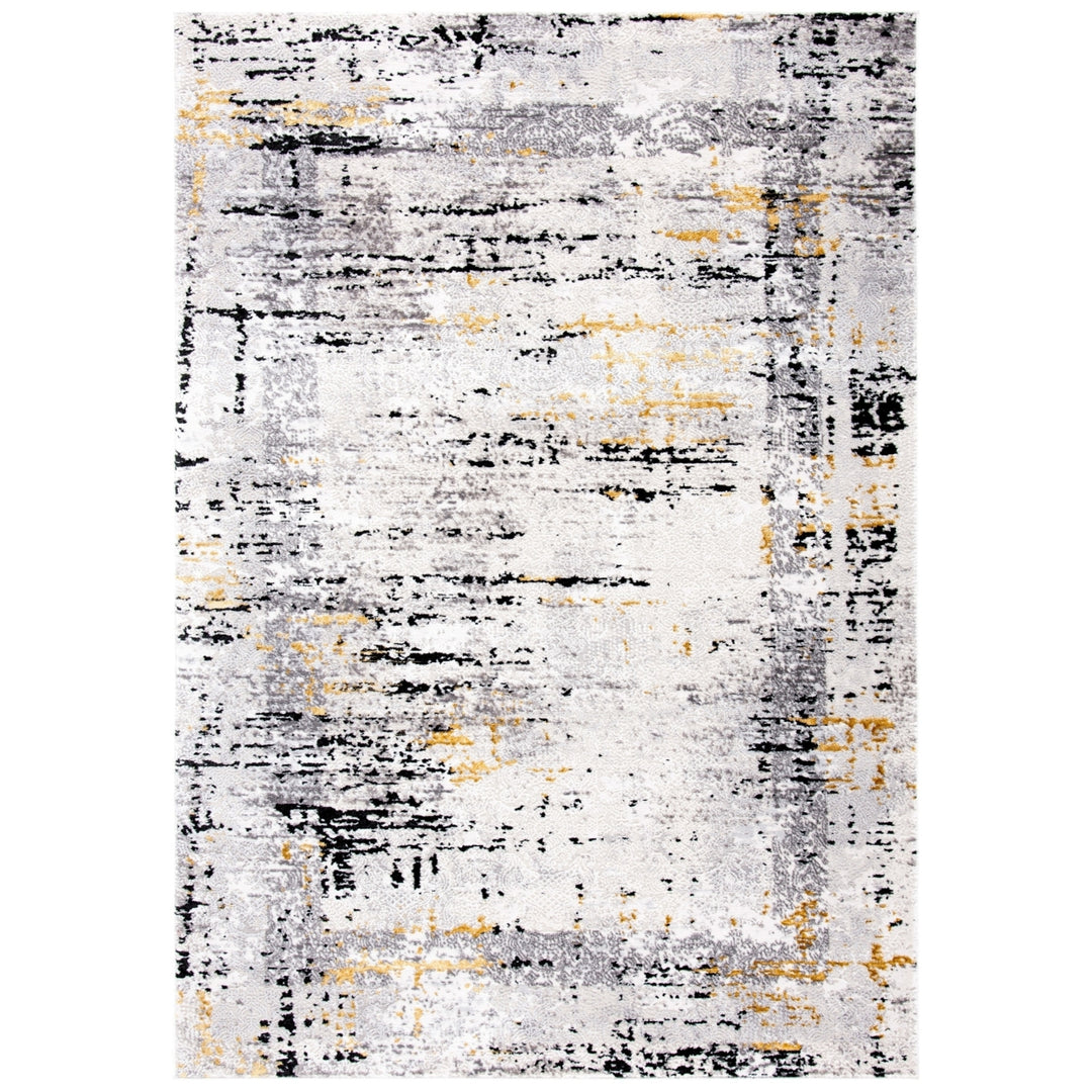 SAFAVIEH Amelia Collection ALA271F Grey / Gold Rug Image 1