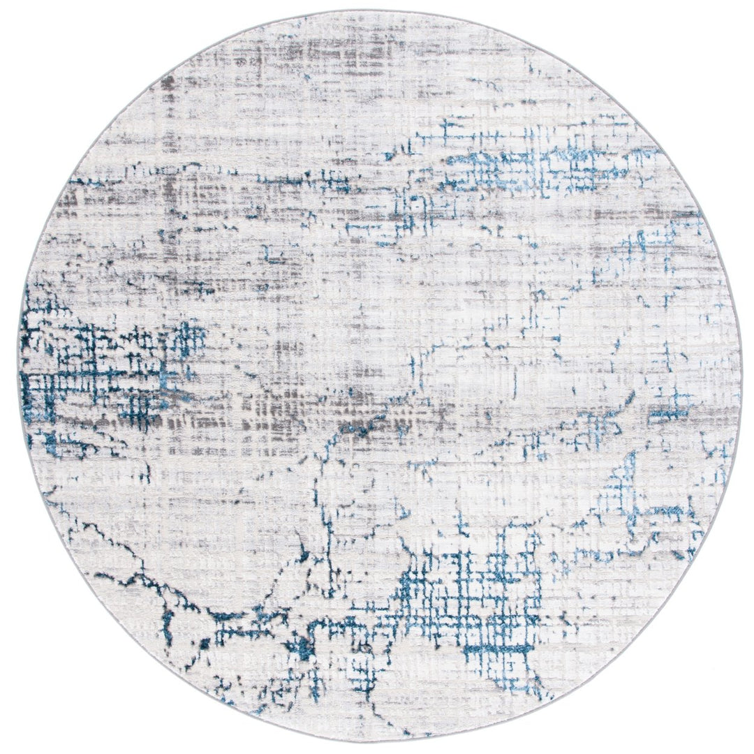 SAFAVIEH Amelia Collection ALA248G Grey / Blue Rug Image 4