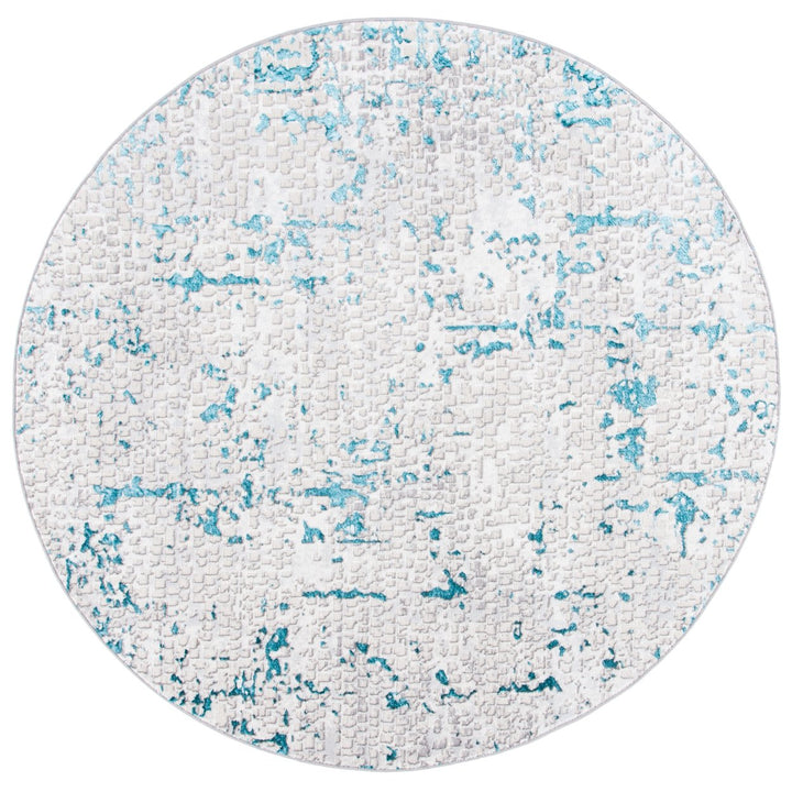 SAFAVIEH Amelia Collection ALA254H Grey / Turquoise Rug Image 1