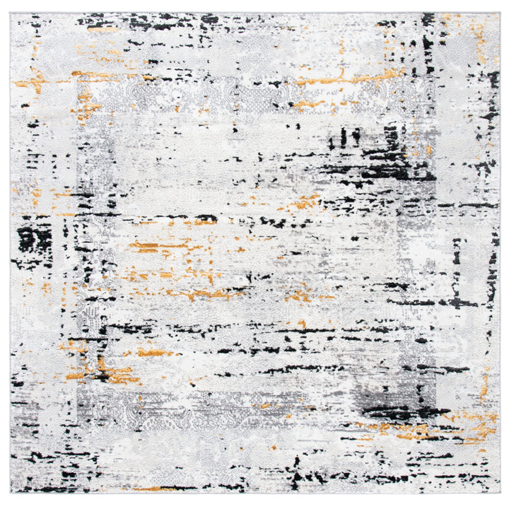 SAFAVIEH Amelia Collection ALA271F Grey / Gold Rug Image 5