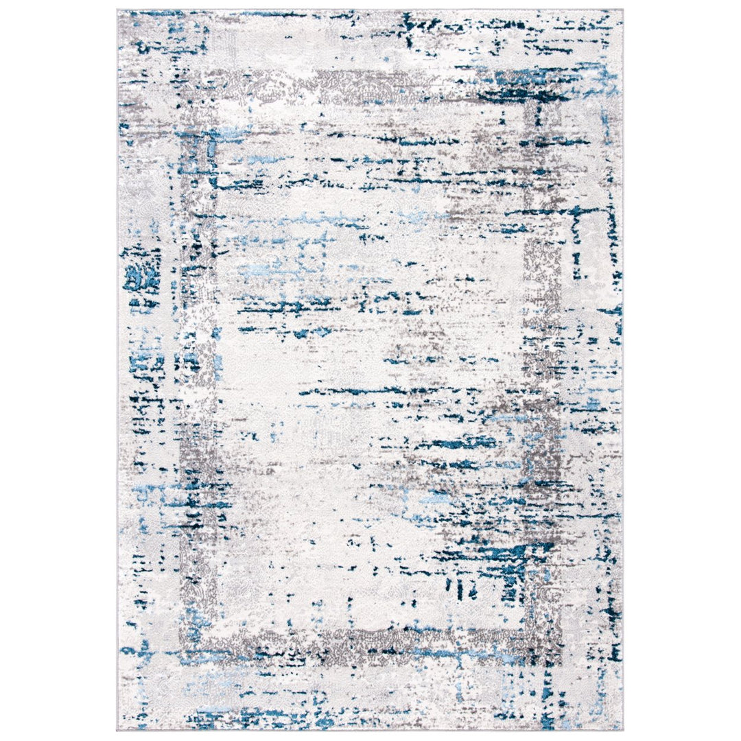 SAFAVIEH Amelia Collection ALA271G Grey / Blue Rug Image 1