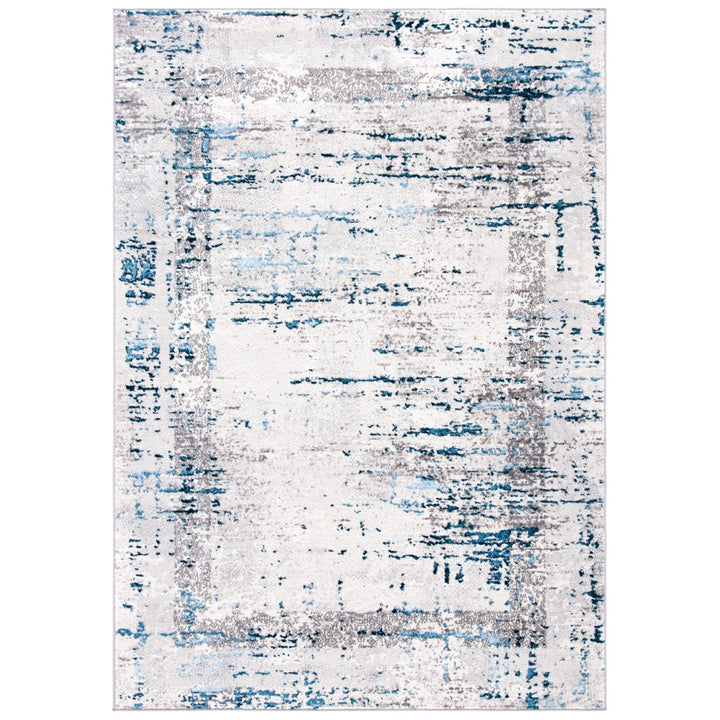 SAFAVIEH Amelia Collection ALA271G Grey / Blue Rug Image 1