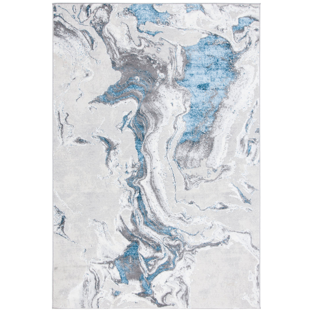 SAFAVIEH Amelia Collection ALA277F Grey / Blue Rug Image 2