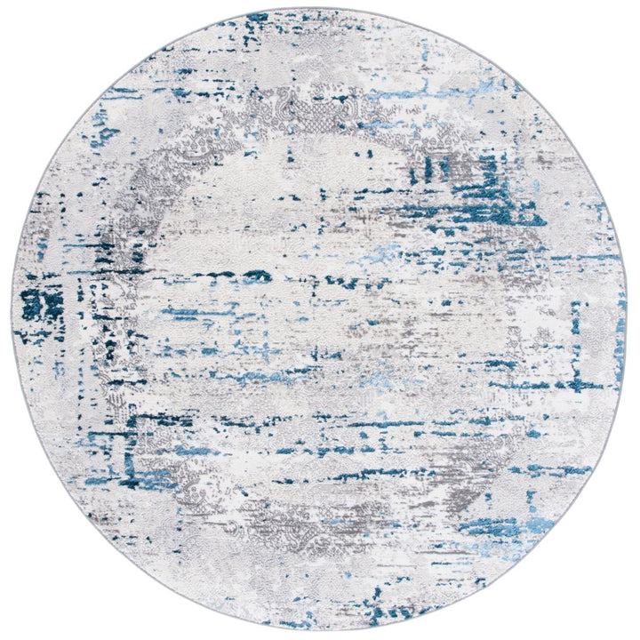 SAFAVIEH Amelia Collection ALA271G Grey / Blue Rug Image 4