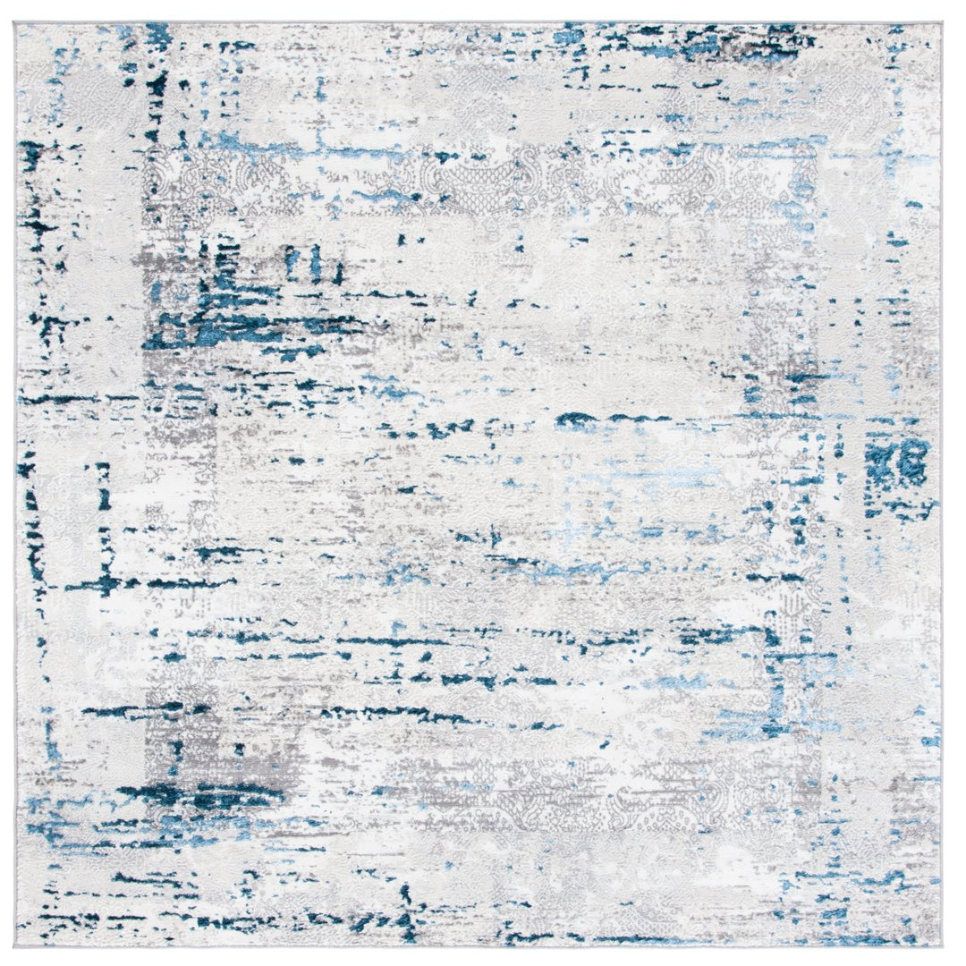 SAFAVIEH Amelia Collection ALA271G Grey / Blue Rug Image 6