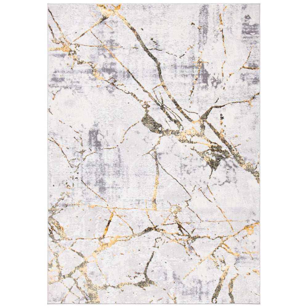 SAFAVIEH Amelia Collection ALA293G Grey / Gold Rug Image 2