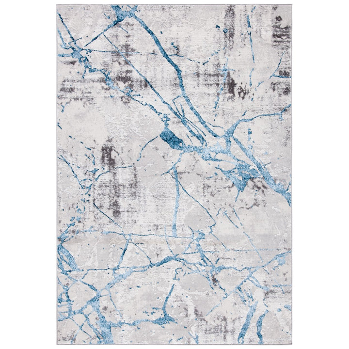 SAFAVIEH Amelia Collection ALA293F Grey / Blue Rug Image 2