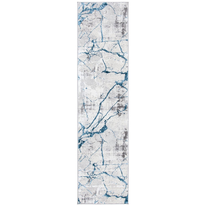 SAFAVIEH Amelia Collection ALA293F Grey / Blue Rug Image 1