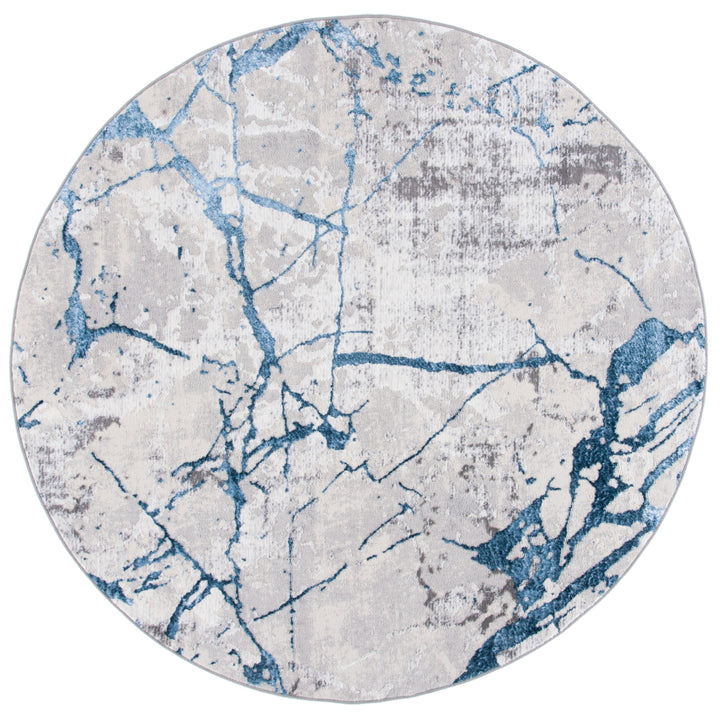 SAFAVIEH Amelia Collection ALA293F Grey / Blue Rug Image 5