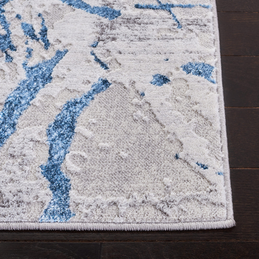 SAFAVIEH Amelia Collection ALA293F Grey / Blue Rug Image 11