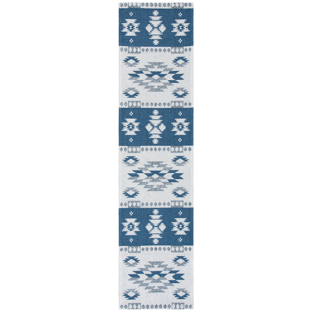 SAFAVIEH Augustine Collection AGT426N Navy / Creme Rug Image 3