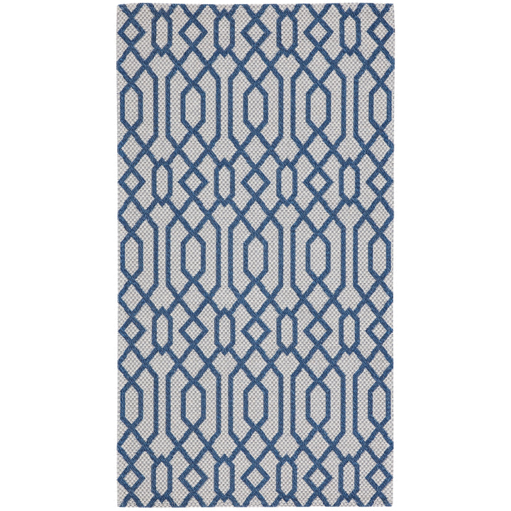 SAFAVIEH Augustine Collection AGT421M Navy/Light Grey Rug Image 1