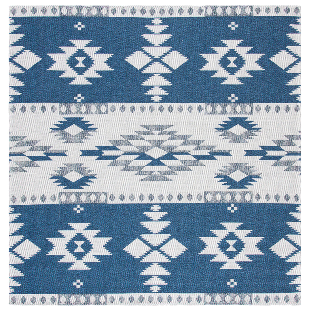 SAFAVIEH Augustine Collection AGT426N Navy / Creme Rug Image 4