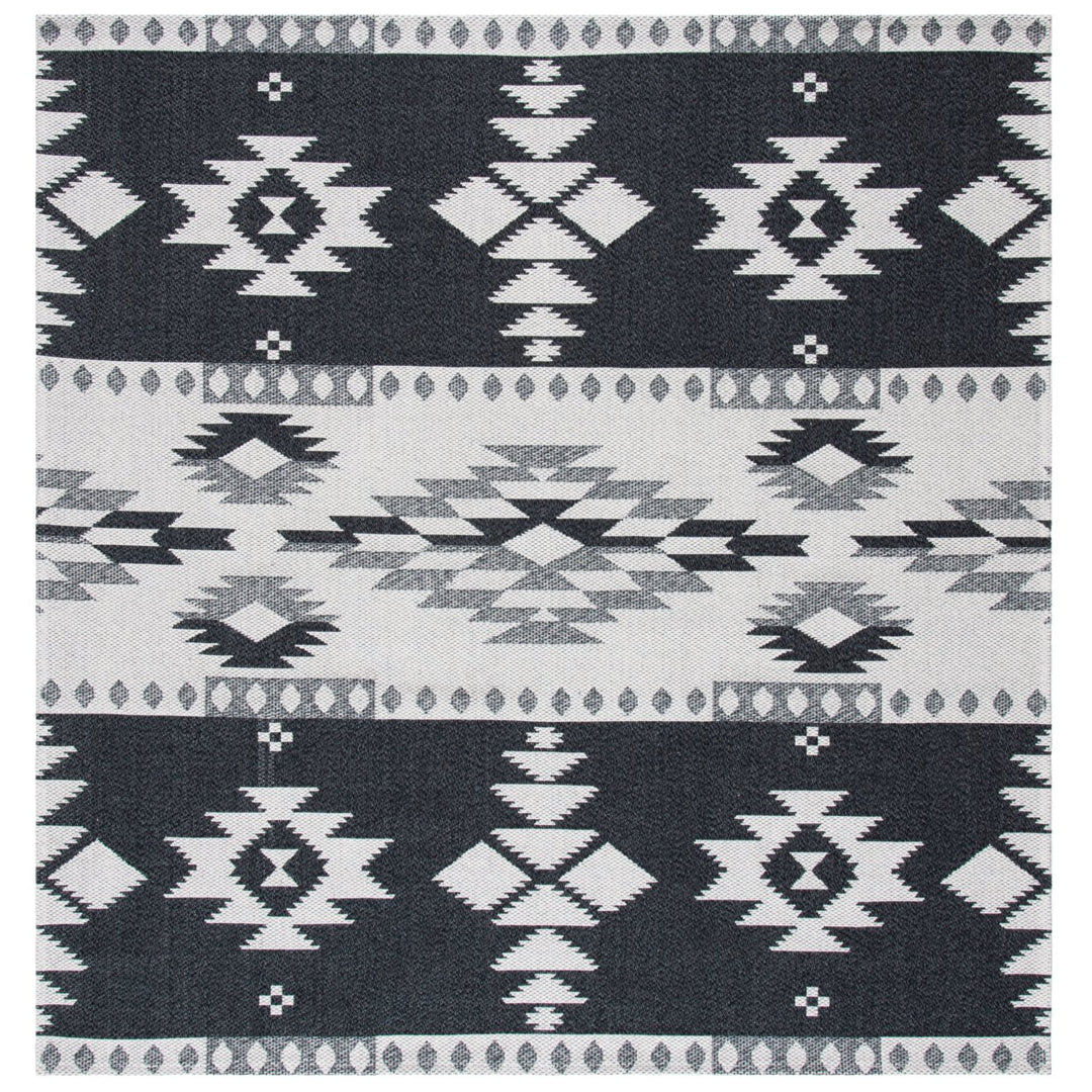 SAFAVIEH Augustine AGT426Z Black / Light Grey Rug Image 4