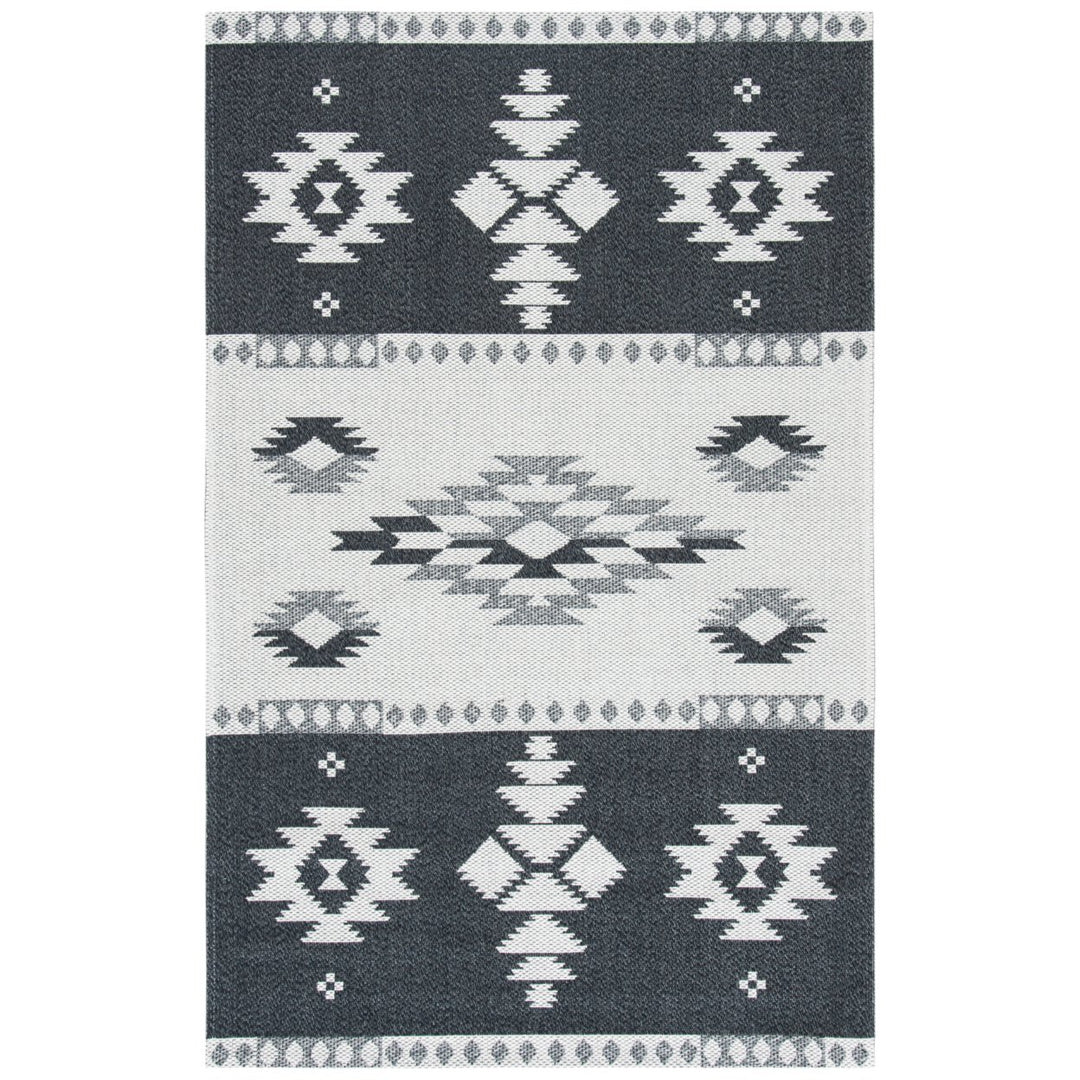 SAFAVIEH Augustine AGT426Z Black / Light Grey Rug Image 1