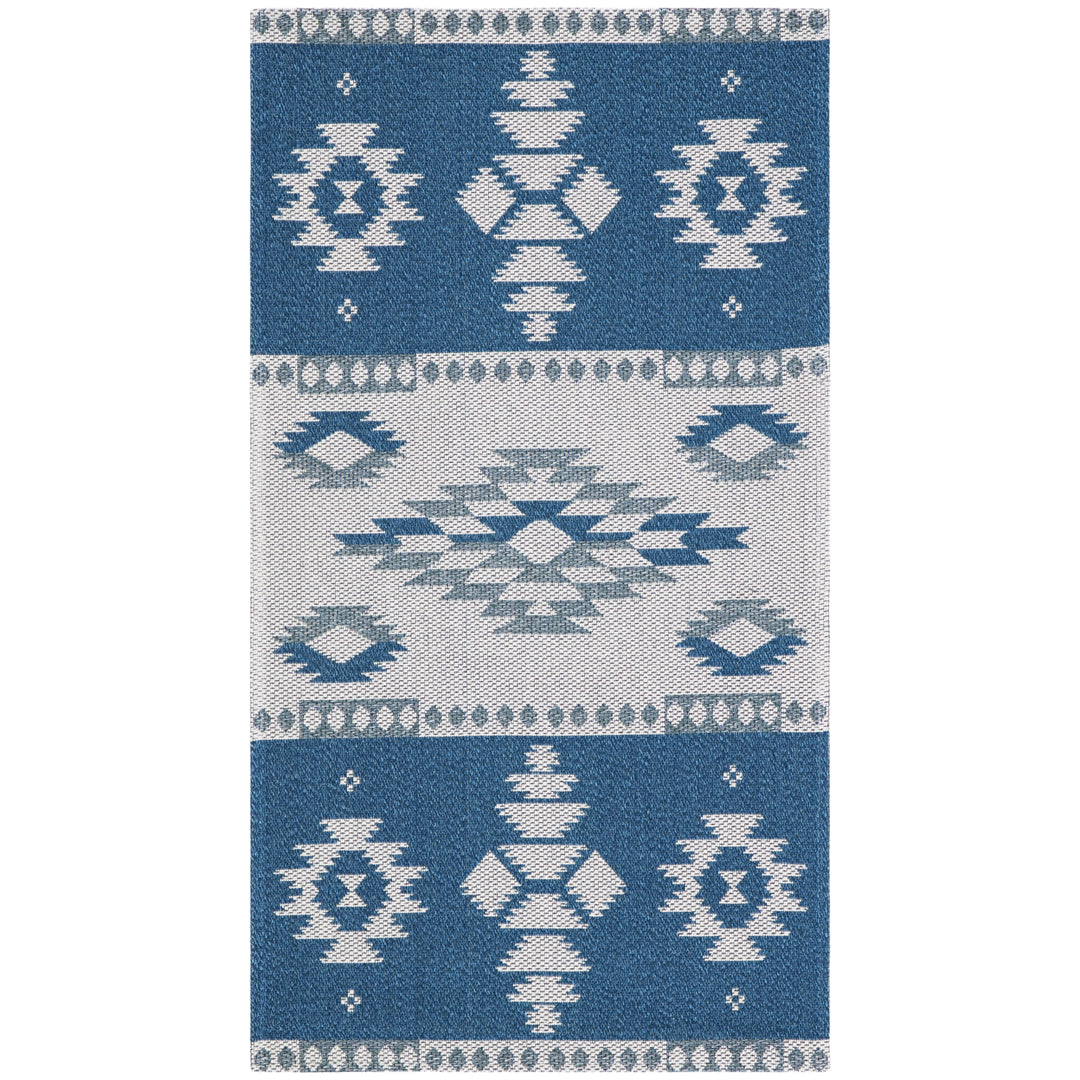 SAFAVIEH Augustine Collection AGT426N Navy / Creme Rug Image 8