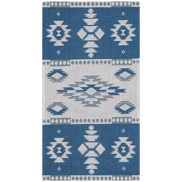 SAFAVIEH Augustine Collection AGT426N Navy / Creme Rug Image 8