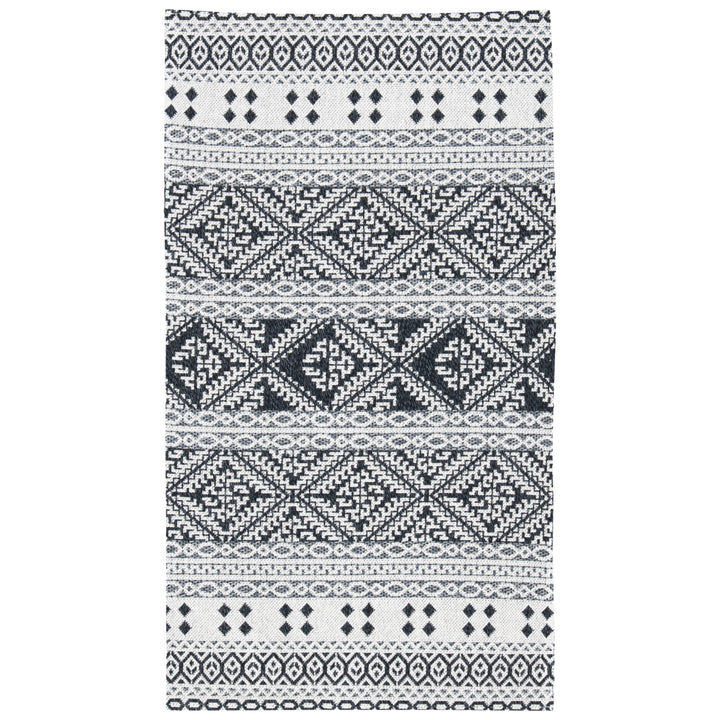 SAFAVIEH Augustine Collection AGT445Z Black / Cream Rug Image 1