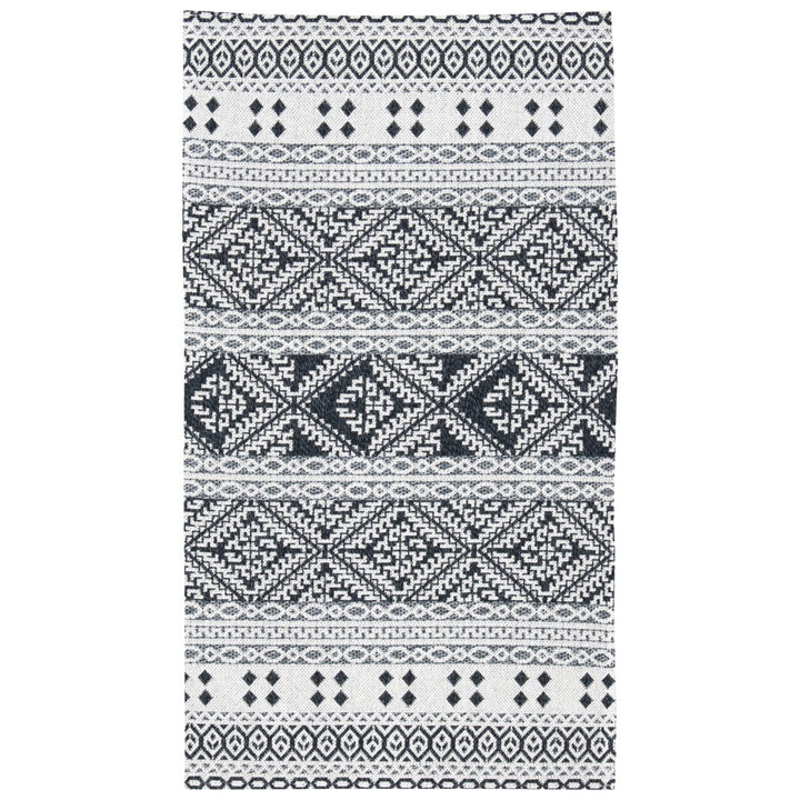 SAFAVIEH Augustine Collection AGT445Z Black / Cream Rug Image 1