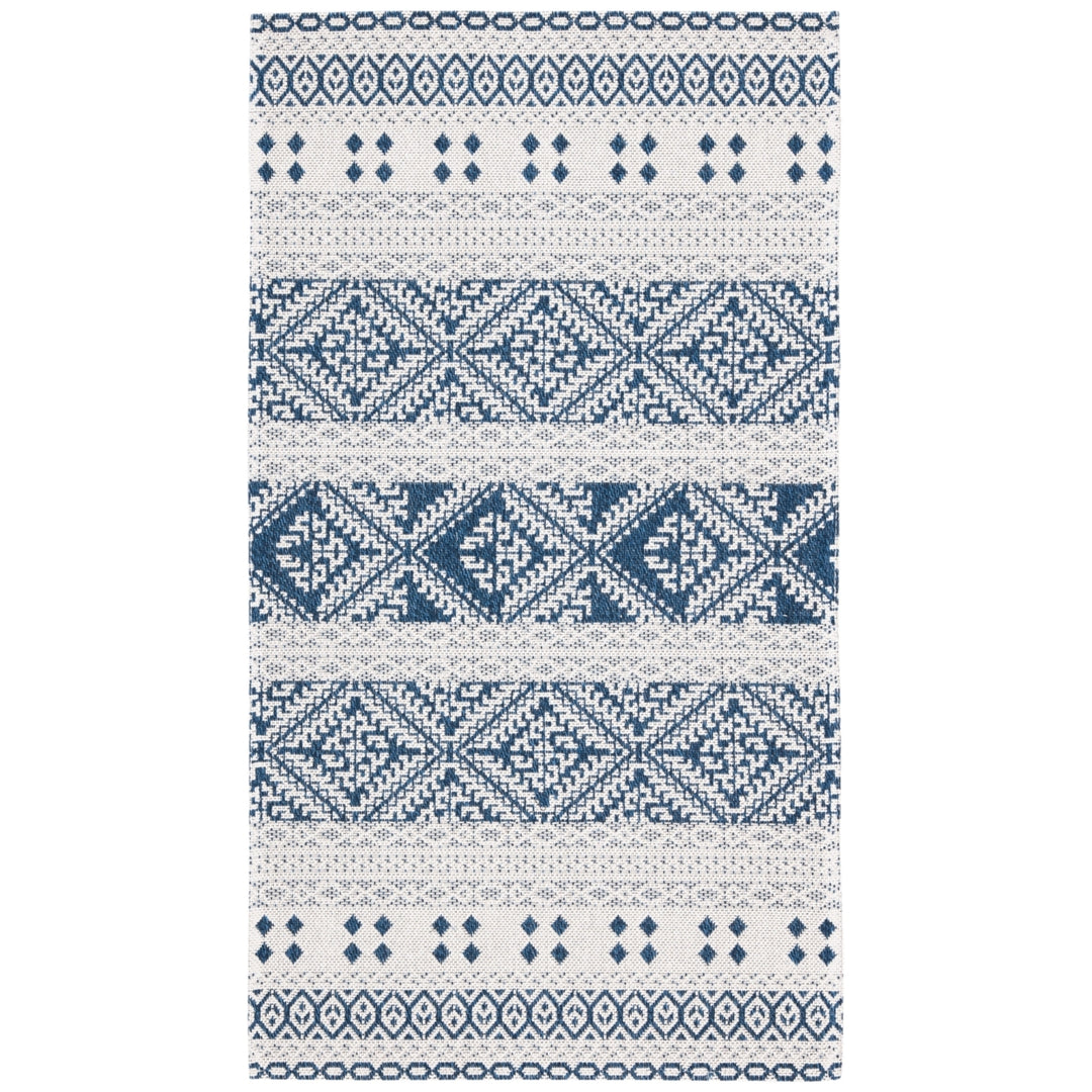 SAFAVIEH Augustine Collection AGT445N Navy / Creme Rug Image 8