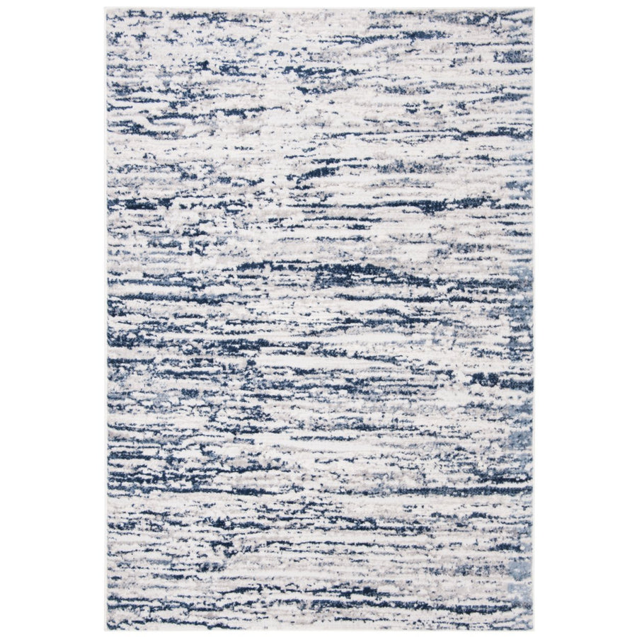 SAFAVIEH Amelia Collection ALA768B Grey / Navy Rug Image 1