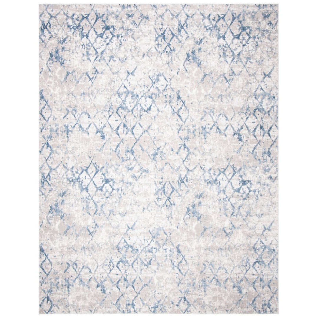 SAFAVIEH Amelia Collection ALA783G Light Grey / Blue Rug Image 1