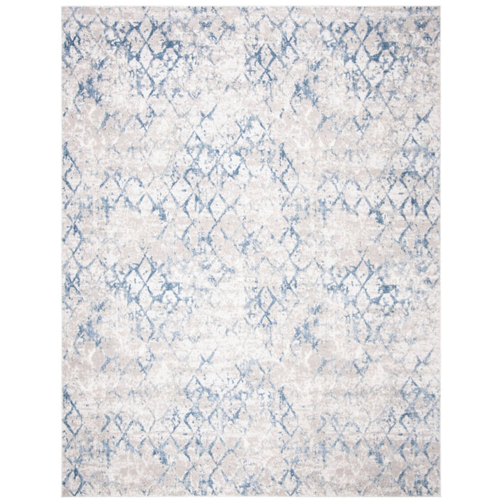 SAFAVIEH Amelia Collection ALA783G Light Grey / Blue Rug Image 1