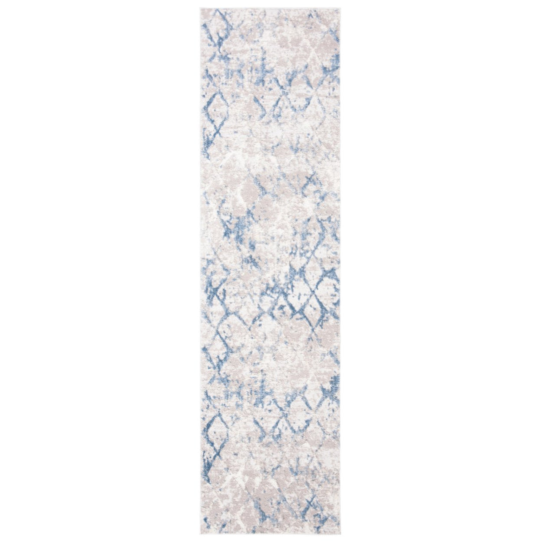 SAFAVIEH Amelia Collection ALA783G Light Grey / Blue Rug Image 2