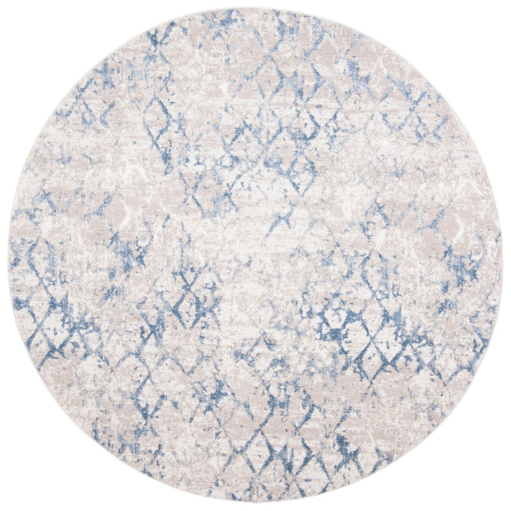 SAFAVIEH Amelia Collection ALA783G Light Grey / Blue Rug Image 4