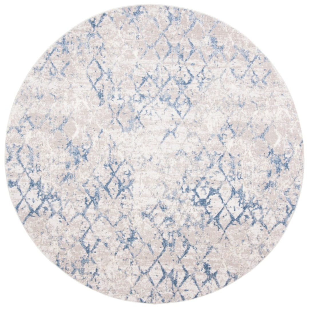 SAFAVIEH Amelia Collection ALA783G Light Grey / Blue Rug Image 1