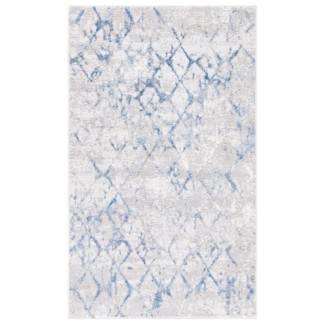 SAFAVIEH Amelia Collection ALA783G Light Grey / Blue Rug Image 9