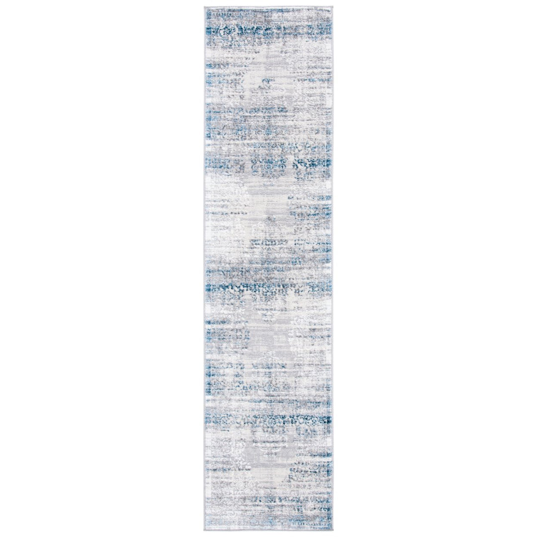 SAFAVIEH Amelia Collection ALA298F Grey / Blue Rug Image 1