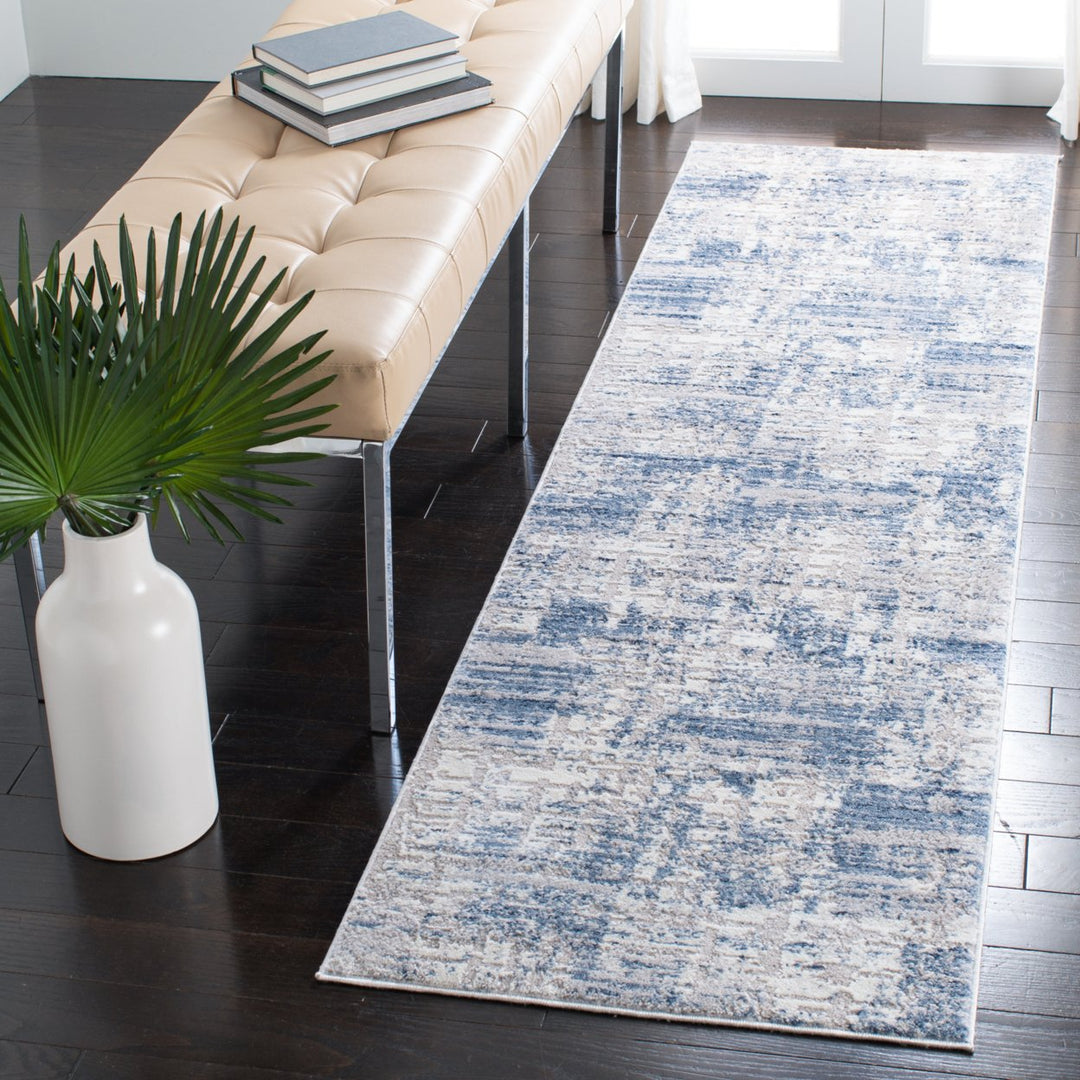 SAFAVIEH Amelia Collection ALA786M Blue / Grey Rug Image 9