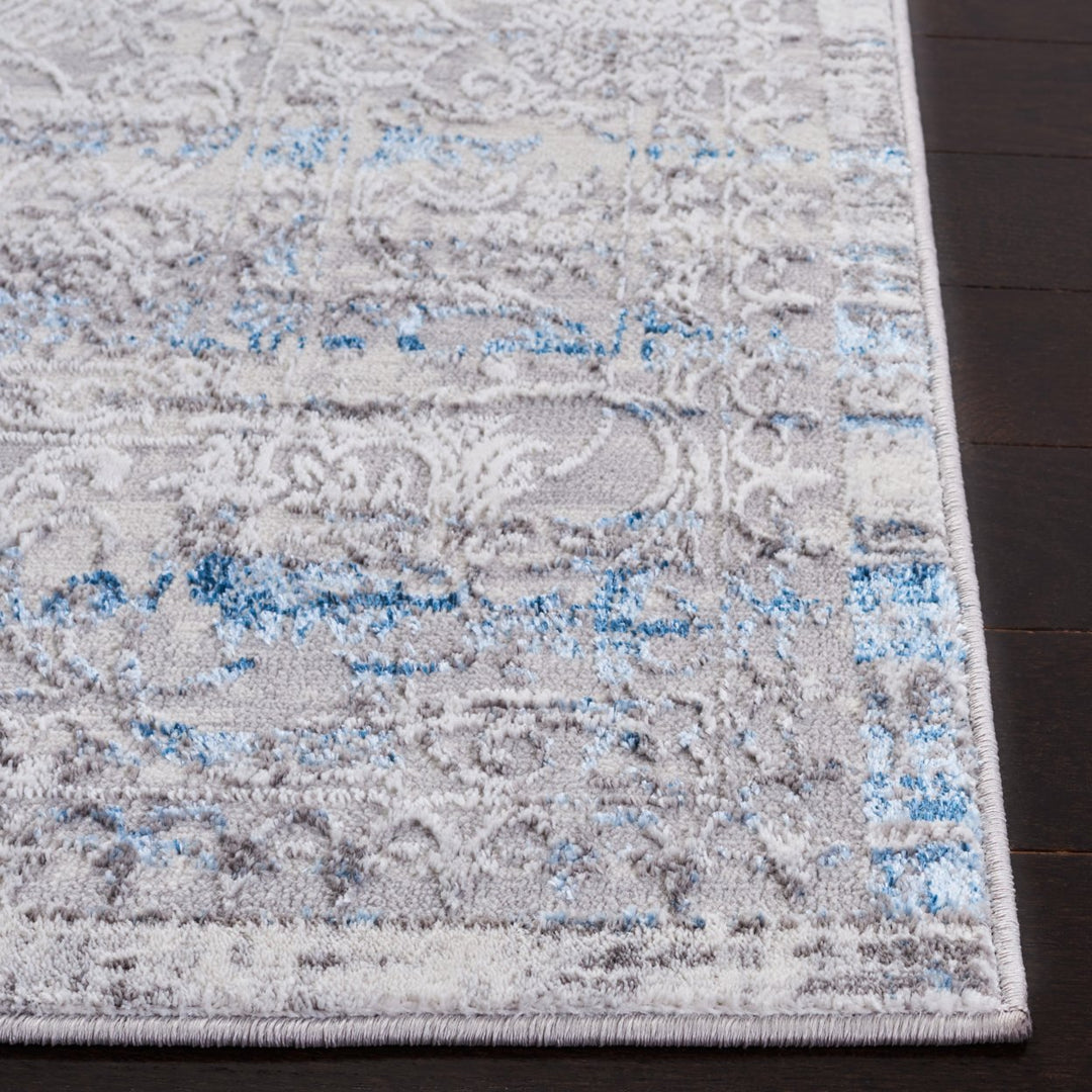 SAFAVIEH Amelia Collection ALA298F Grey / Blue Rug Image 7