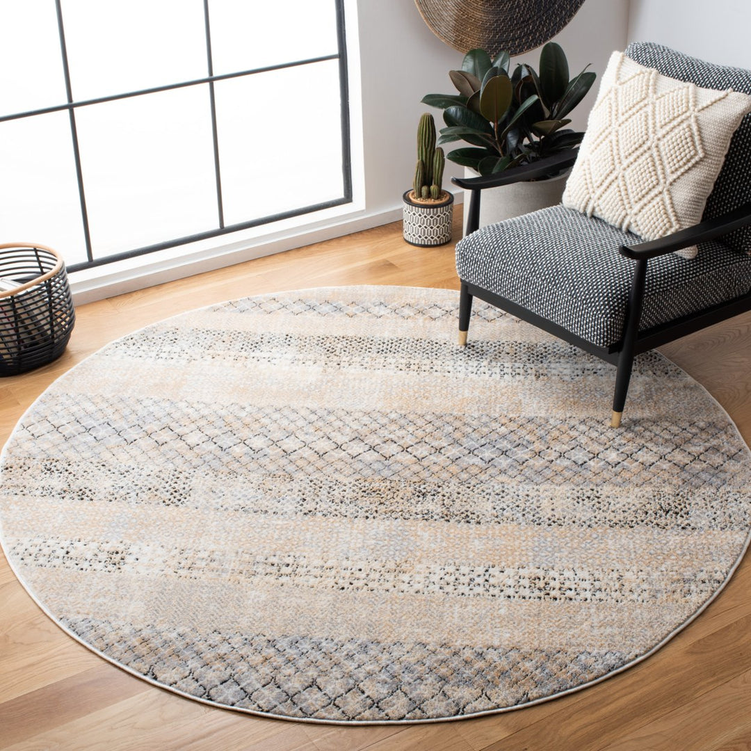 SAFAVIEH Amelia Collection ALA761H Grey / Gold Rug Image 2