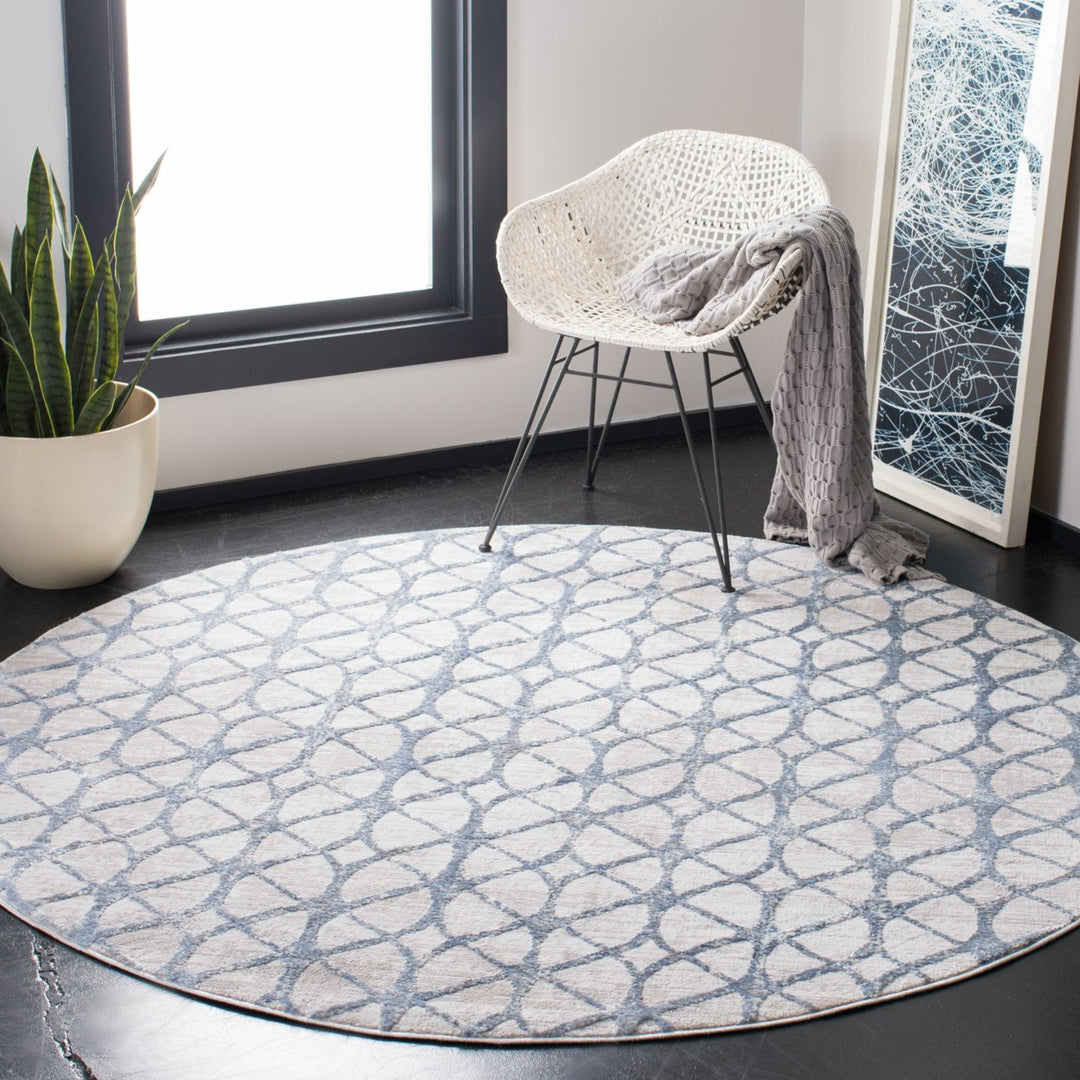 SAFAVIEH Amelia Collection ALA792F Grey / Blue Rug Image 10