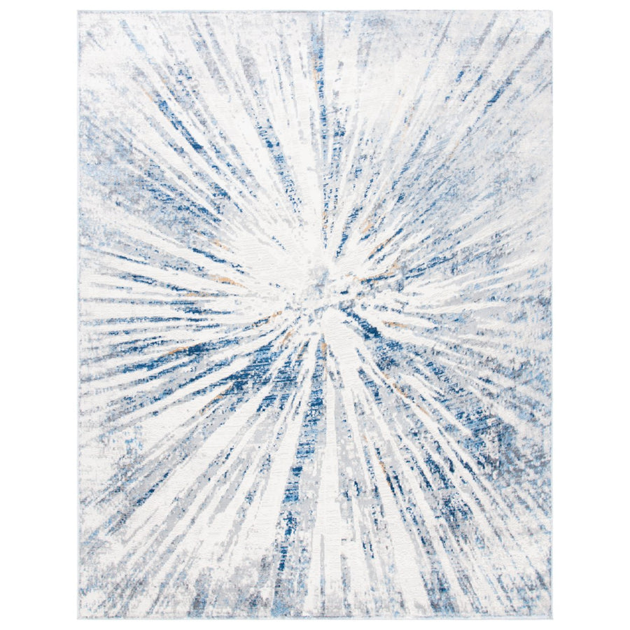 SAFAVIEH Amelia Collection ALA449F Grey / Blue Rug Image 1