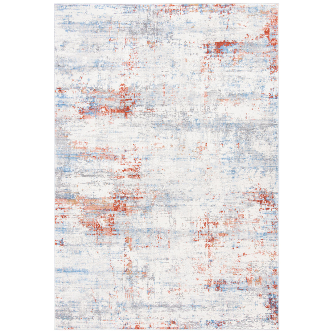 SAFAVIEH Amelia Collection ALA448B Ivory / Rust Rug Image 1