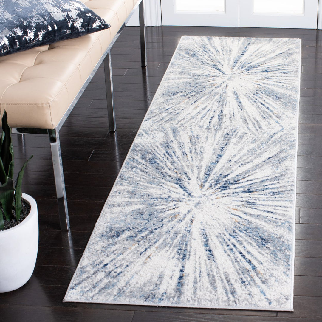 SAFAVIEH Amelia Collection ALA449F Grey / Blue Rug Image 3