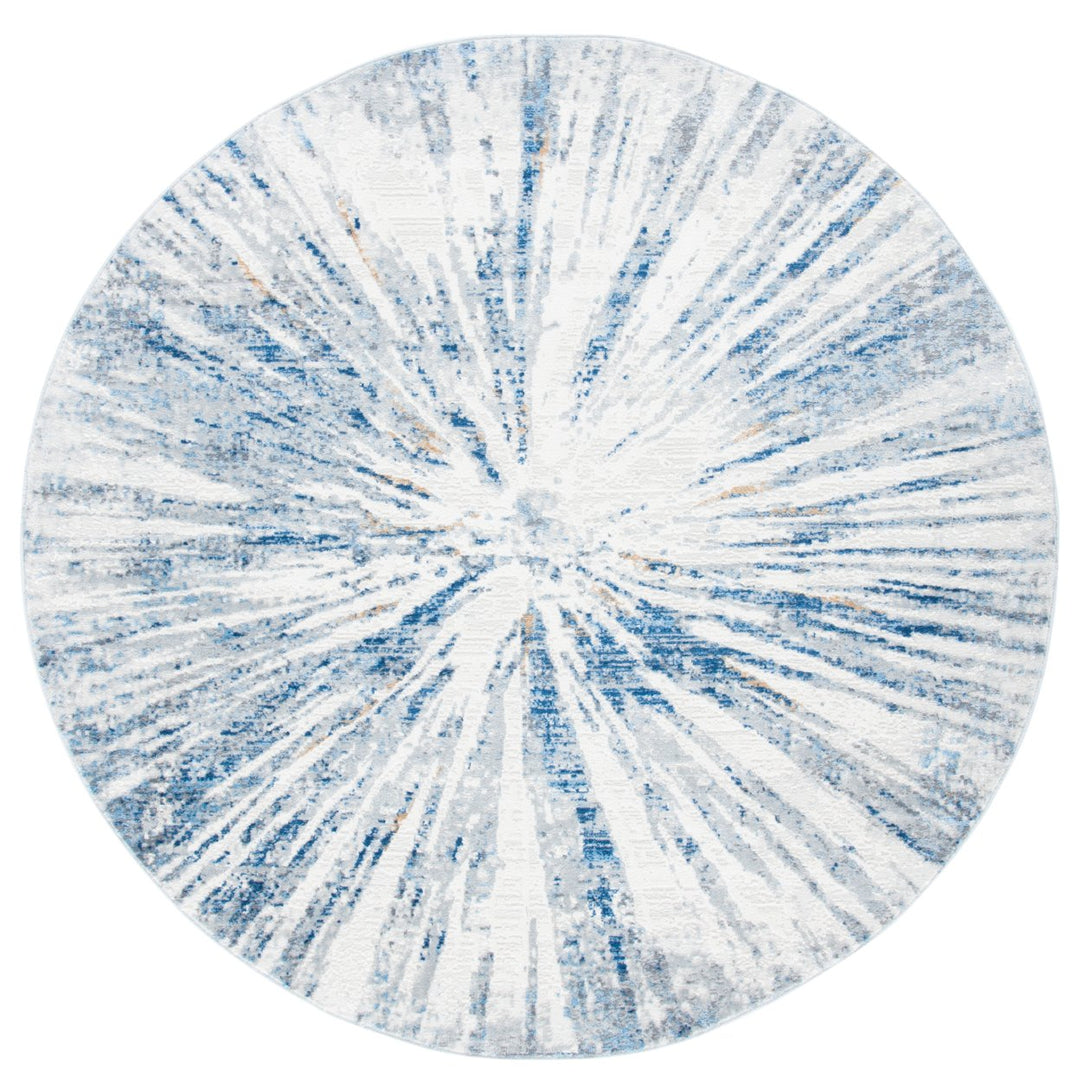 SAFAVIEH Amelia Collection ALA449F Grey / Blue Rug Image 4