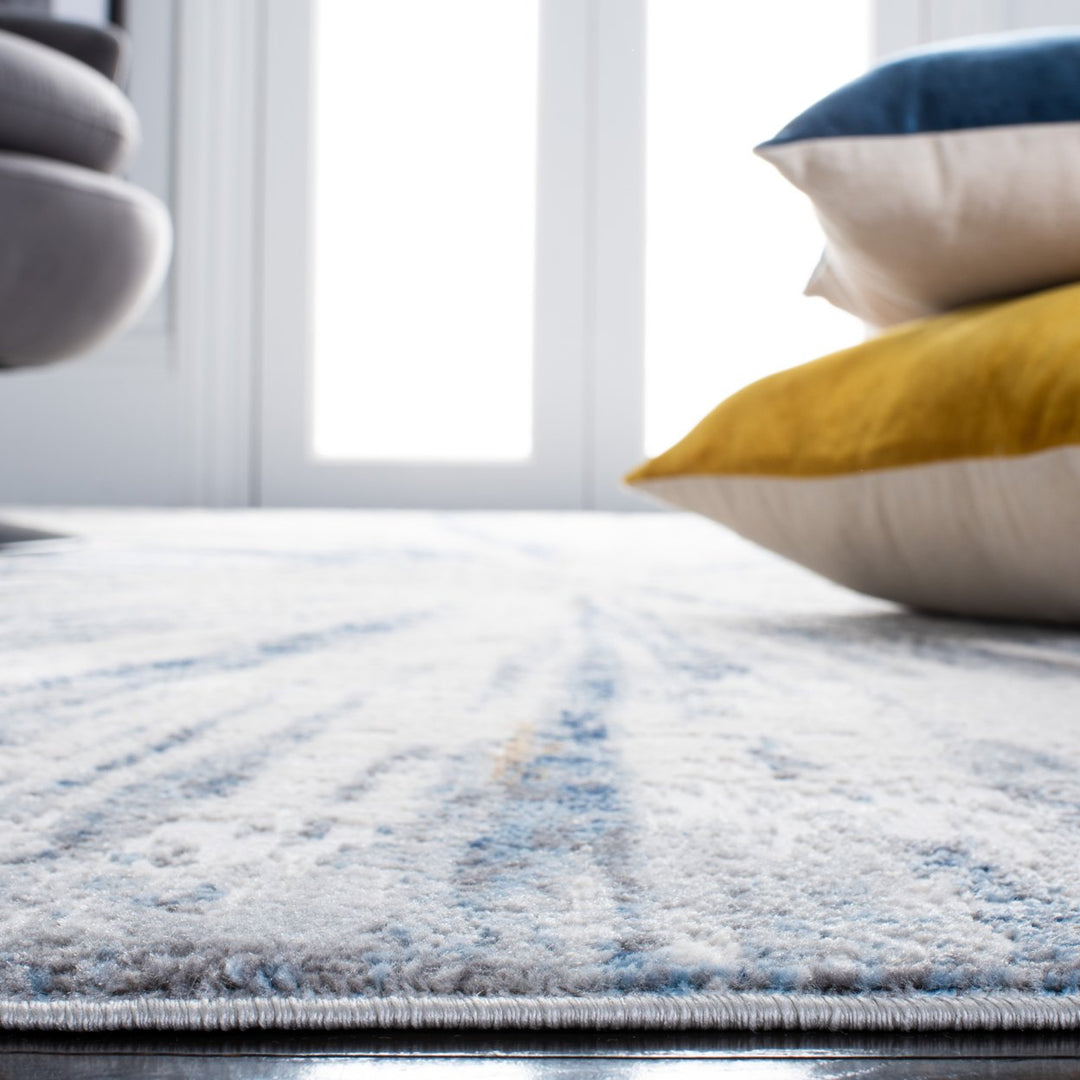 SAFAVIEH Amelia Collection ALA449F Grey / Blue Rug Image 8