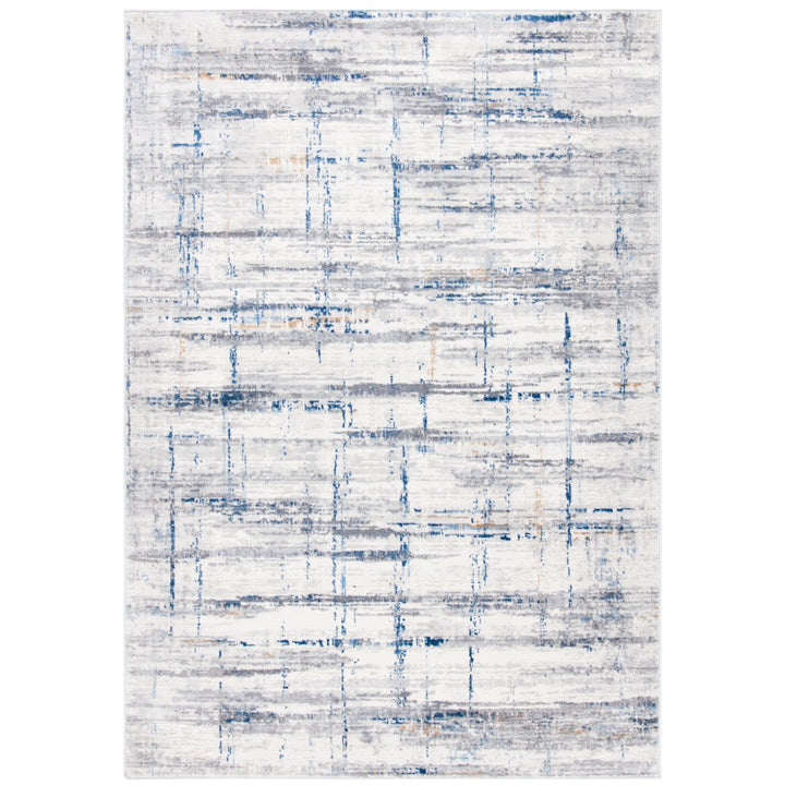 SAFAVIEH Amelia Collection ALA451F Grey / Blue Rug Image 1