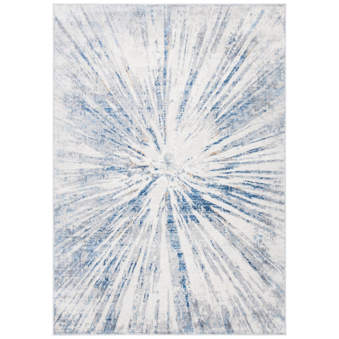 SAFAVIEH Amelia Collection ALA449F Grey / Blue Rug Image 1