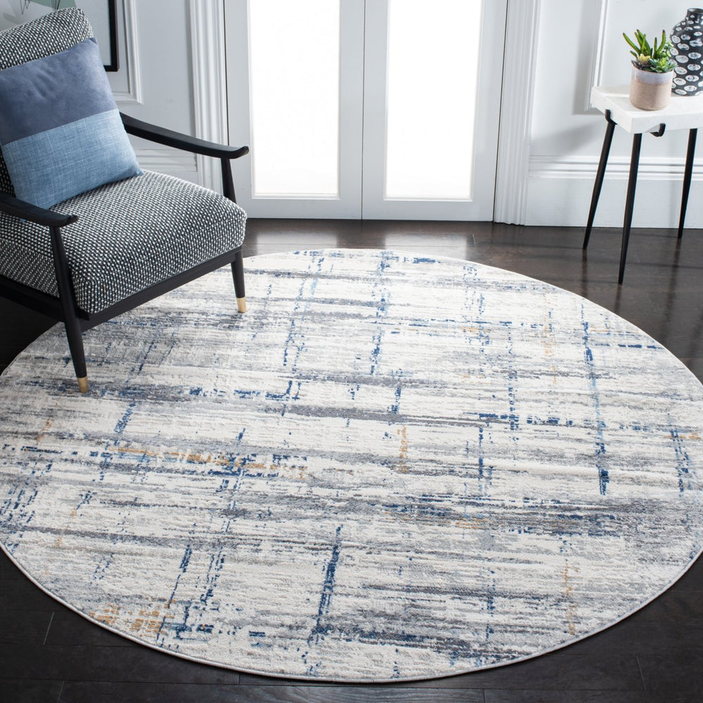 SAFAVIEH Amelia Collection ALA451F Grey / Blue Rug Image 2