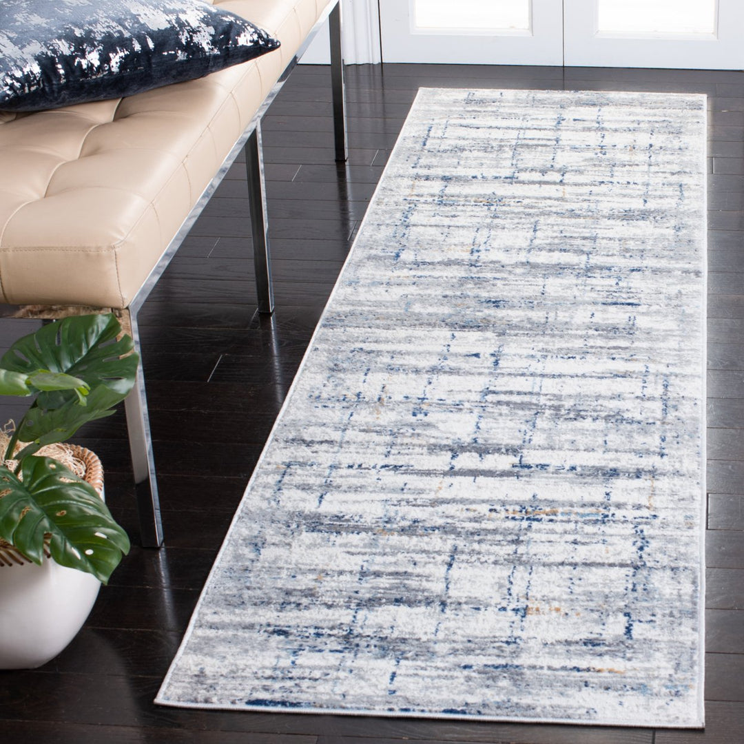 SAFAVIEH Amelia Collection ALA451F Grey / Blue Rug Image 3