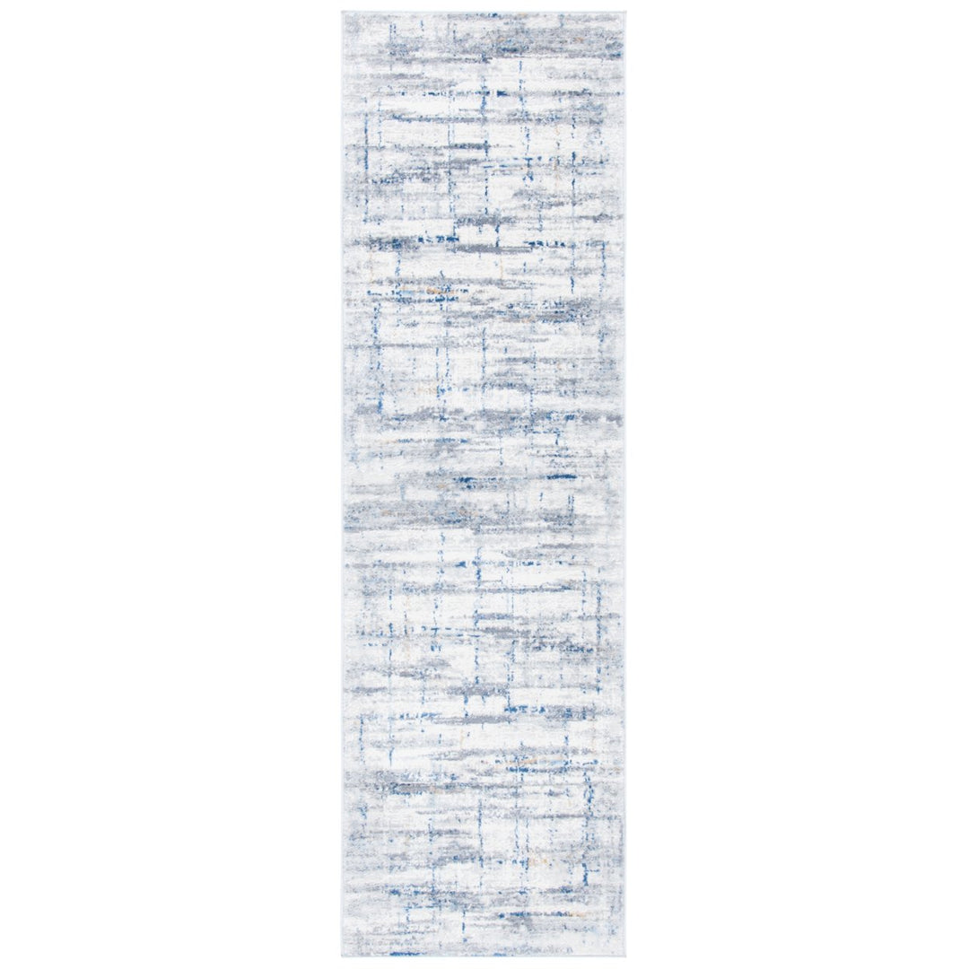 SAFAVIEH Amelia Collection ALA451F Grey / Blue Rug Image 1