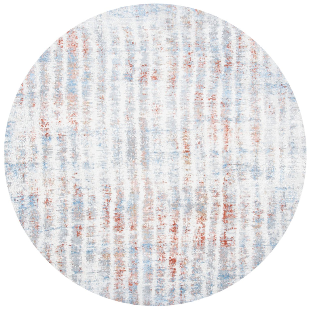 SAFAVIEH Amelia Collection ALA456F Grey / Rust Rug Image 1