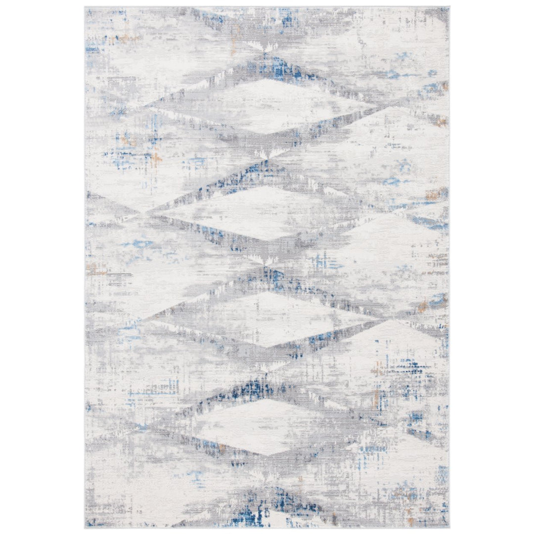 SAFAVIEH Amelia Collection ALA478A Ivory / Blue Rug Image 1