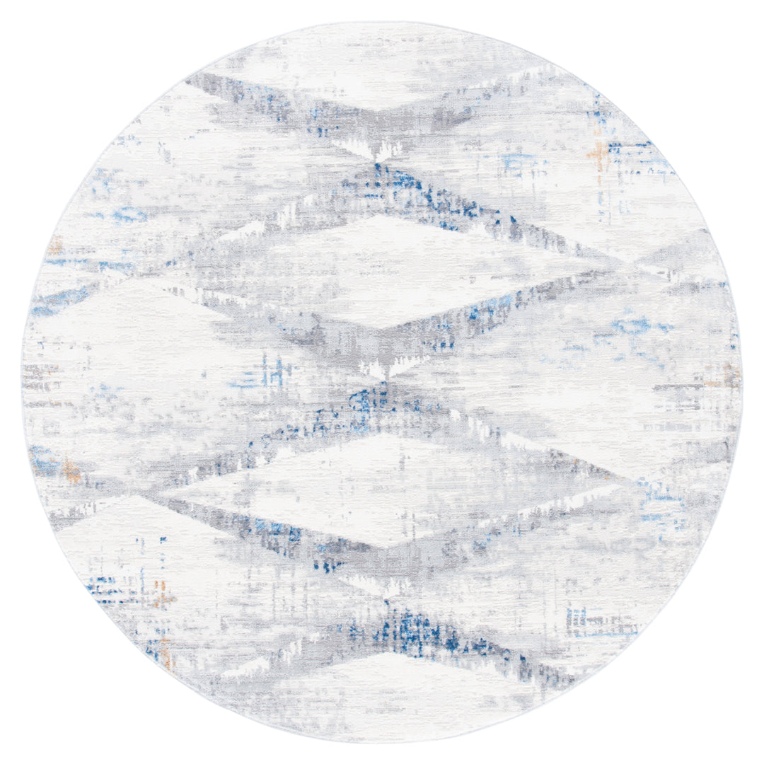 SAFAVIEH Amelia Collection ALA478A Ivory / Blue Rug Image 4