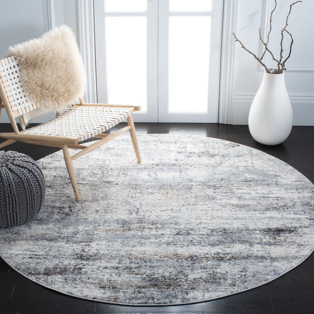 SAFAVIEH Amelia Collection ALA463F Grey / Gold Rug Image 2